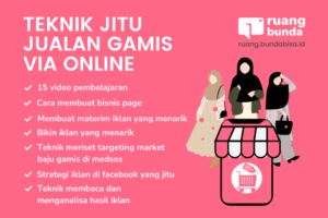 TEKNIK JITU JUALAN GAMIS VIA ONLINE