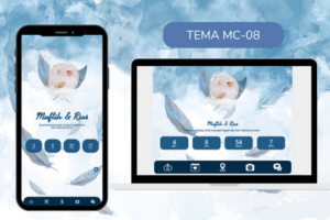 wedding invitations tema MC-08